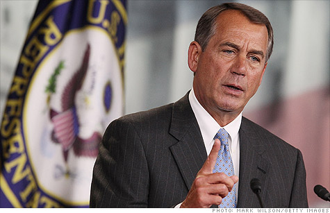 House Speaker John Boehner said on Thursday, 