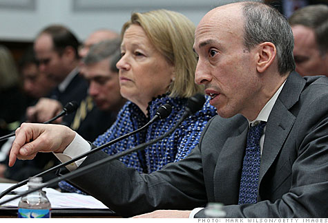 SEC Chairman Mary Schapiro and CFTC Chairman Gary Gensler testify before the House Financial Services Committee.