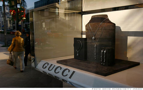 Shoppers are once again showing a preference for high-end brands, like Gucci.