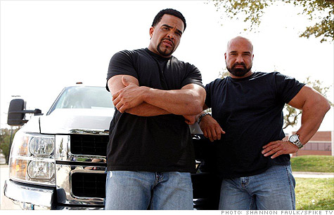 Josh Lewis, left, and Tom DeTone are real-life repo men on Spike TV's 