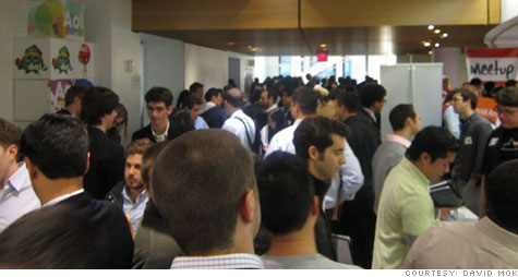 The second annual New York City Startup Job Fair was jam-packed with job seekers and startups looking to hire employees.