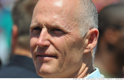 Florida Governor Rick Scott, a Tea Party favorite, couldn't get lawmakers to agree to cut corporate taxes.
