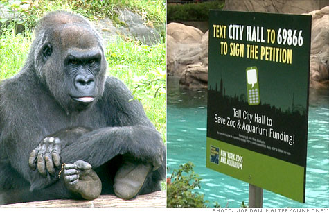 The Bronx Zoo could lose half its city operating support if Mayor Michael Bloomberg's budget cuts go through.