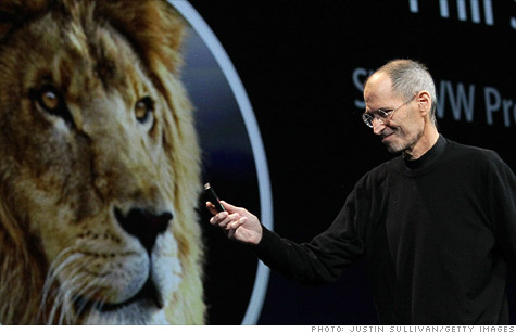 Steve Jobs started Apple's keynote by talking about the Lion OS X update, but is building to an iCloud announcement.