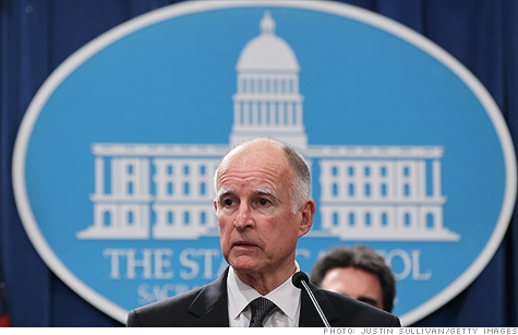 California Governor Jerry Brown vetoes the budget passed by lawmakers.