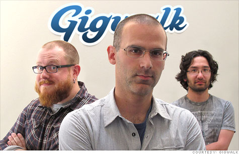 Gigwalk founders (from left) Matt Crampton, Ariel Seidman and David Watanabe.