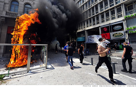 Austerity sparks riots in Athens