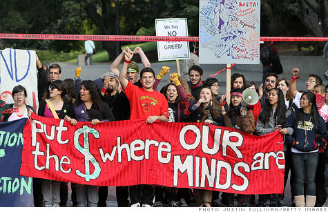 Tuition hikes at public schools have sparked student protests across the country this year.