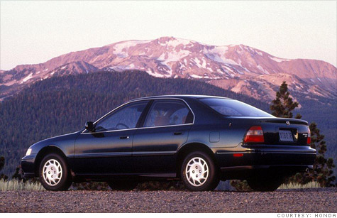 The 1994 Honda Accord is tops with car thieves because its parts are popular with street racers.