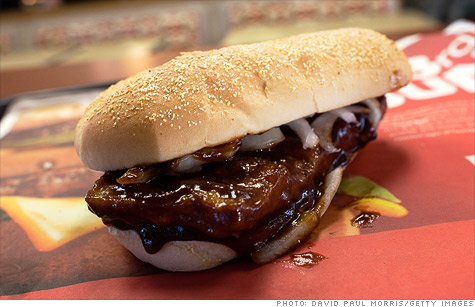 McDonald's McRib sandwich has returned -- but only until November 14th.
