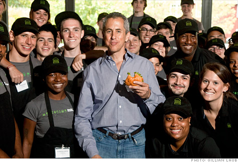 Meyer at a Connecticut Shake Shack: 