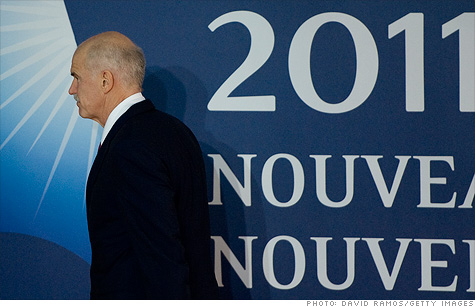 Greek Prime Minister George Papandreou is under the gun to win a confidence vote and get the referendum passed.