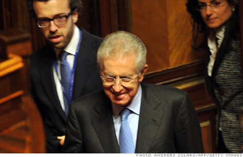 Traders in Italian bonds have plenty of news to chew on, like the expected appointment of former EU commissioner Mario Monti as the new prime minister.