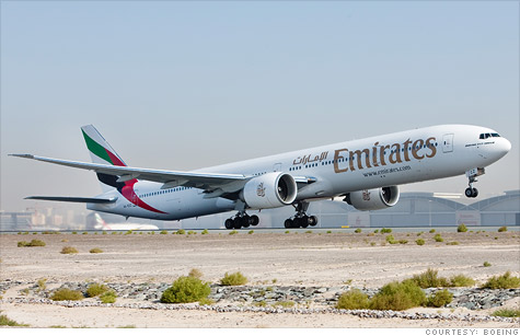 Boeing signs its biggest contract ever to supply Emirates Airlines with 50 aircraft, with options for another 20.