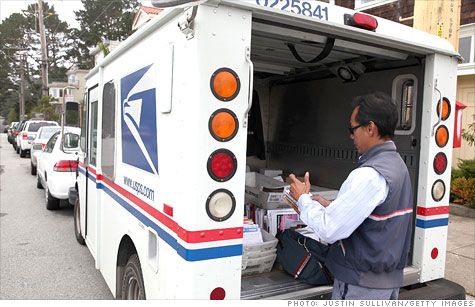 The U.S. Postal Service reported an annual loss of $5.1 billion on Tuesday, as declining mail volumes and mounting benefit costs take their toll on the agency.
