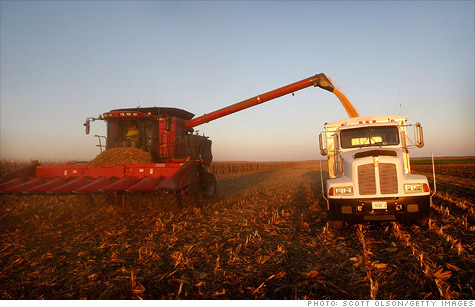 Historic increases in farmland prices seen in parts of the Midwest.
