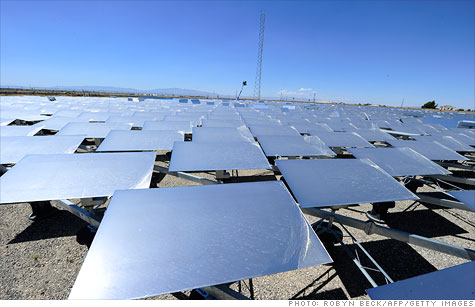 Oil-rich Saudi Arabia is expected to begin a major push into solar power in an effort to conserve its most important export. The technology could include solar plants like this one in the California desert, which uses mirrors to concentrate the sun's rays.