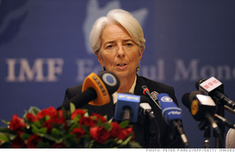 The International Monetary Fund, led by Christine Lagarde, has loosened restrictions on lending to try and ameloriate the debt crisis.