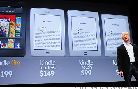 Amazon says it has sold at least 3 million Kindles in the past few weeks.