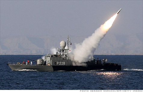 Iran's missile launches have heightened concerns over its threat to close the Strait of Hormuz, leading to a rise in oil prices.