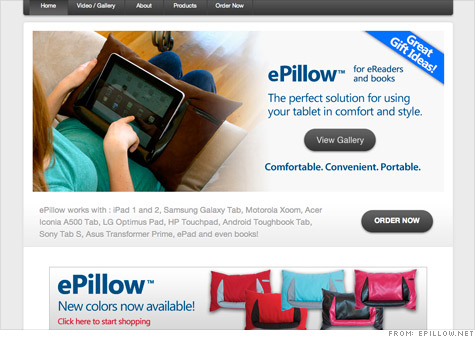 The ePillow is one of the products that has been entered into Wal-Mart's 