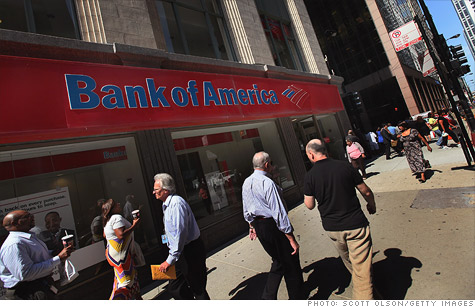 Bank of America reversed a year-earlier loss, helped by increasing loan volume.