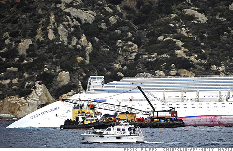Carnival altered its forecast for 2012 and said it will take a hit of up to $395 million from the deadly crash of the liner Costa Concordia and the rising cost of fuel.