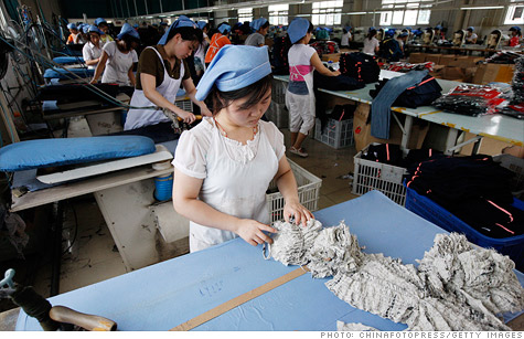 The Chinese government reported a slight increase in manufacturing activity in January.