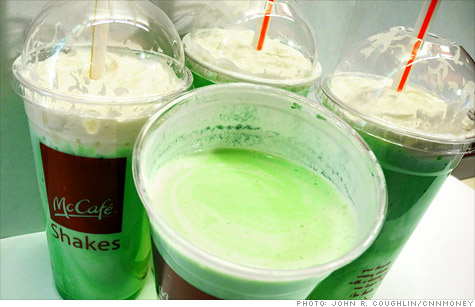 For the first time, McDonald's legendary shamrock shake is being sold nationwide.
