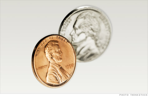 Treasury is looking at changing the mix of metals used to make pennies and nickels in a cost-savings effort.