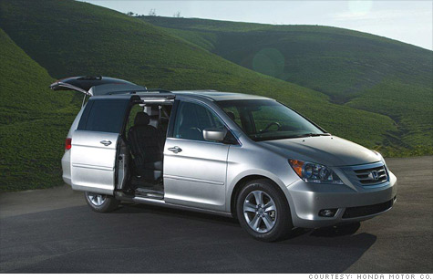 Honda is recalling 46,000 Odyssey minivans for faulty tailtate struts.