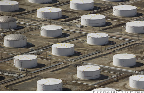 An oil depot, or fuel farm, is seen from the air over Carson, California. The industry has a plan that could make the country energy independent  - but that would entail drilling nearly everywhere.