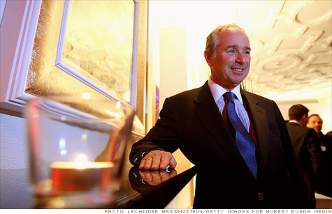 Blackstone CEO Stephen Schwarzman, pictured in Switzerland in 2010, made about $223 million last year, not including stock options.