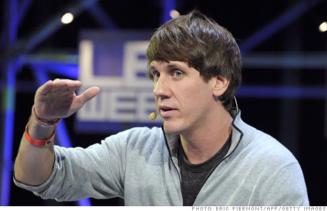 Foursquare CEO Dennis Crowley at a conference in December 2011.