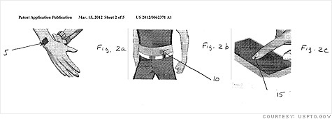 The sketches in Nokia's patent application show how its proposed 