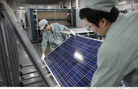 The U.S. Commerce Department announced stiff tariffs on Chinese-made solar panels Thursday, a move critics said could raise costs for consumers and further inflame trade tensions with Beijing.