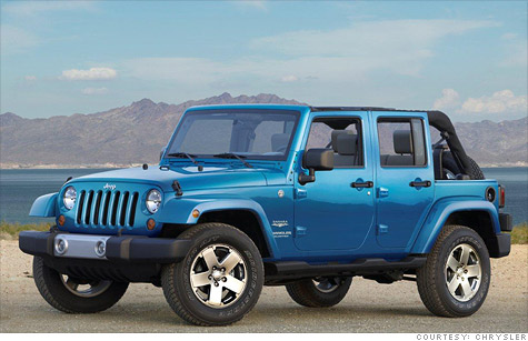 A skid plate in some 2010 Jeep Wranglers can catch debris which can catch fire.