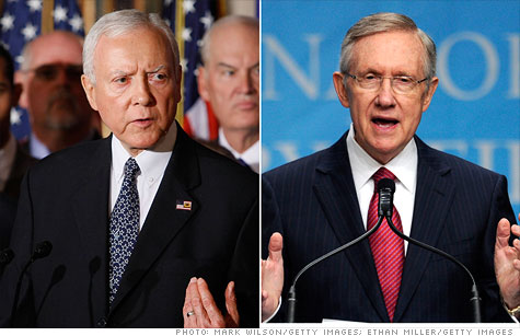 Senate Republicans, led by Orrin Hatch, and Senate Majority Leader Harry Reid have exchanged sharply worded letters on dealing with the fiscal cliff.