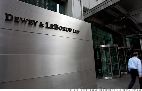 Prestigious law firm Dewey & LeBoeuf files for bankruptcy protection, does not plan on re-opening for business.