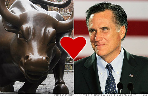 Wall Street ditches Obama, backs Romney