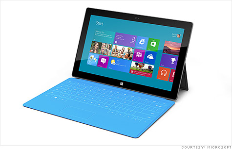 Microsoft's self-designed Surface will go head-to-head with Apple's iPad.