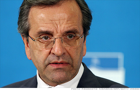 Antonis Samaras, leader of New Democracy, is expected to be sworn in as Greece's next prime minister.