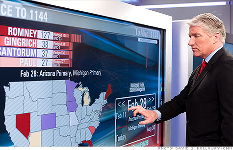 CNN's John King used the Magic Wall for his coverage of the Michigan and Arizona primaries this year.