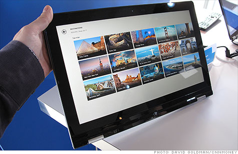 Lenovo's new Yoga ultrabook folds back to become a tablet.