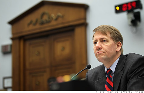 CFPB director Richard Cordray says supervising the credit reporting market 