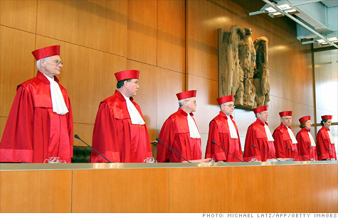 The German Constitutional Court will take at least two months to decide whether to grant an injunction blocking the European Stability Mechanism.