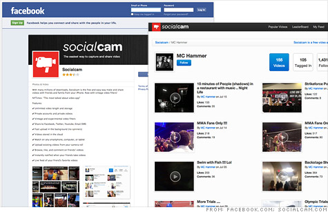 Socialcam quickly drew millions of users thanks to its aggressive tactics for spreading on social networks like Facebook.
