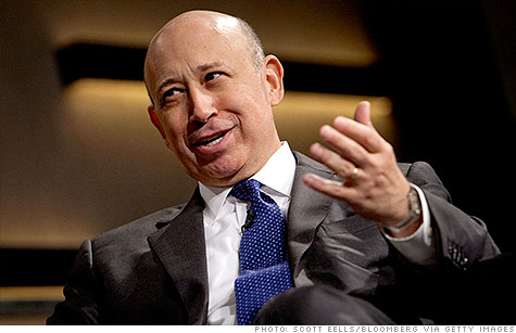 Lloyd Blankfein of Goldman Sachs offered Washington advice to fix its woes, and urged investors and companies to buy American.