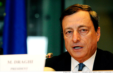 ECB president Mario Draghi has opened the door to potentially resuming buying bonds from troubled sovereign nations.