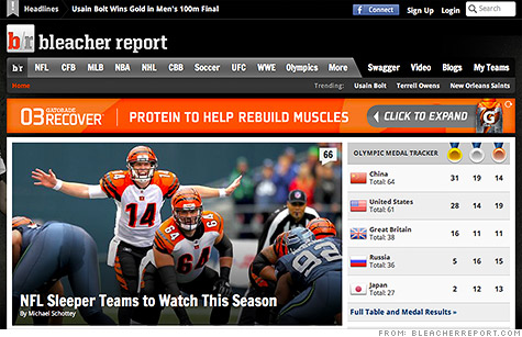 Turner Broadcasting announced Monday that it has acquired Bleacher Report, a popular network of sports websites.